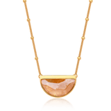 Colar Escudo - Citrino — Ouro 18K | Aimer Joias | semijoia feminina pedra natural