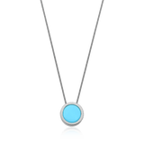 Colar Eterno - Ágata Azul Céu Semijoias de luxo e design exclusivo