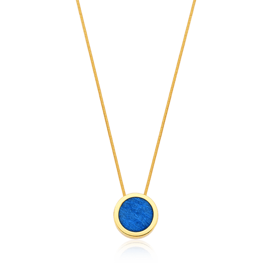 Colar Eterno - Feldspato Azul Anil Semijoias de luxo e design exclusivo