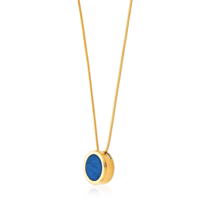 Colar Eterno - Feldspato Azul Anil Semijoias de luxo e design exclusivo