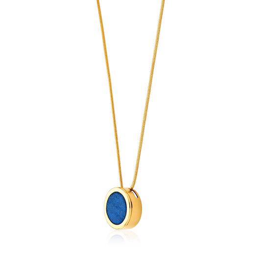 Colar Eterno - Feldspato Azul Anil Semijoias de luxo e design exclusivo