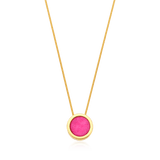 Colar Eterno - Feldspato Rosa Pink Colar