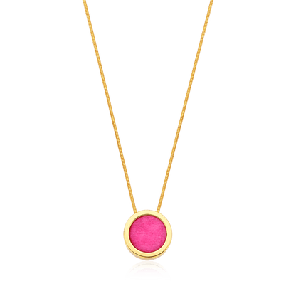 Colar Eterno - Feldspato Rosa Pink Colar