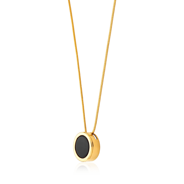 Colar Eterno - Obsidiana Negra Semijoias de luxo e design exclusivo