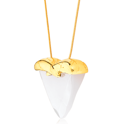 Colar Incondicional - Ágata Branca Semijoias de luxo e design exclusivo