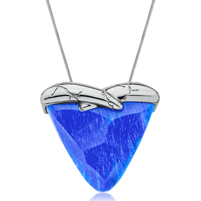 Colar Incondicional - Feldspato Azul Anil — ângulo 1