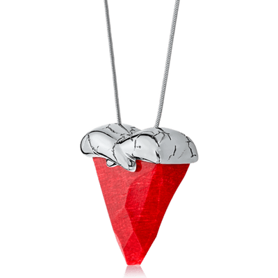Colar Incondicional - Feldspato Vermelho — ângulo 2
