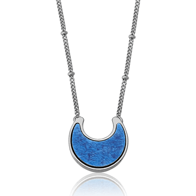 Colar Lua - Feldspato Azul Anil — ângulo 1