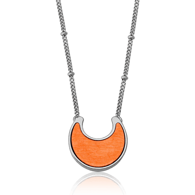 Colar Lua - Feldspato Laranja — ângulo 1