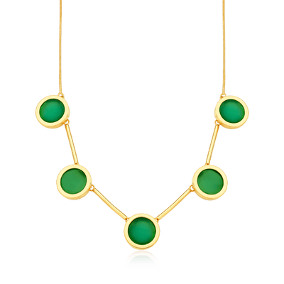 Colar Magnífico - Ágata Verde — ângulo 1