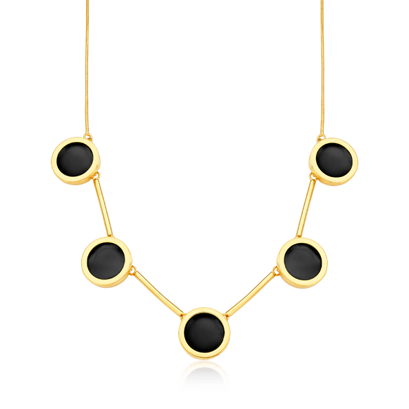 Colar Magnífico - Obsidiana Negra Semijoias de luxo e design exclusivo