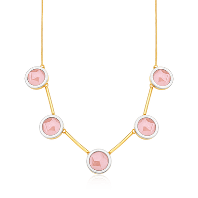 Colar Magnífico - Quartzo Rosa — ângulo 1