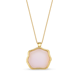 Colar Ostara - Ágata Branca Semijoias de luxo e design exclusivo