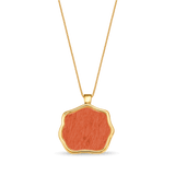 Colar Ostara - Feldspato Laranja Semijoias de luxo e design exclusivo