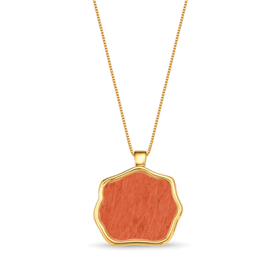 Colar Ostara - Feldspato Laranja — ângulo 1