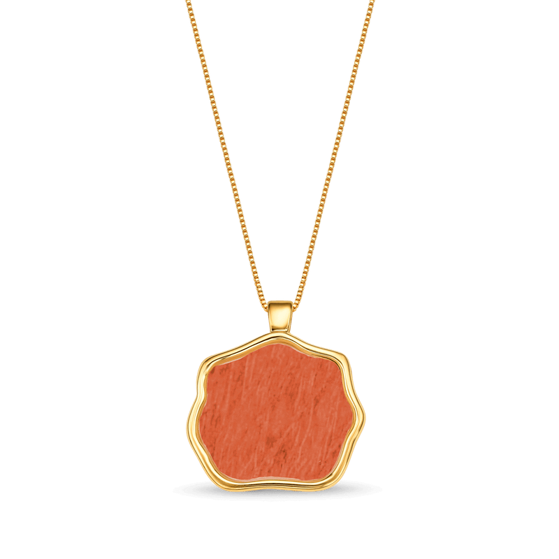 Colar Ostara - Feldspato Laranja