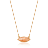 Colar Pétala - Citrino — Ouro 18K | Aimer Joias | semijoia feminina pedra natural