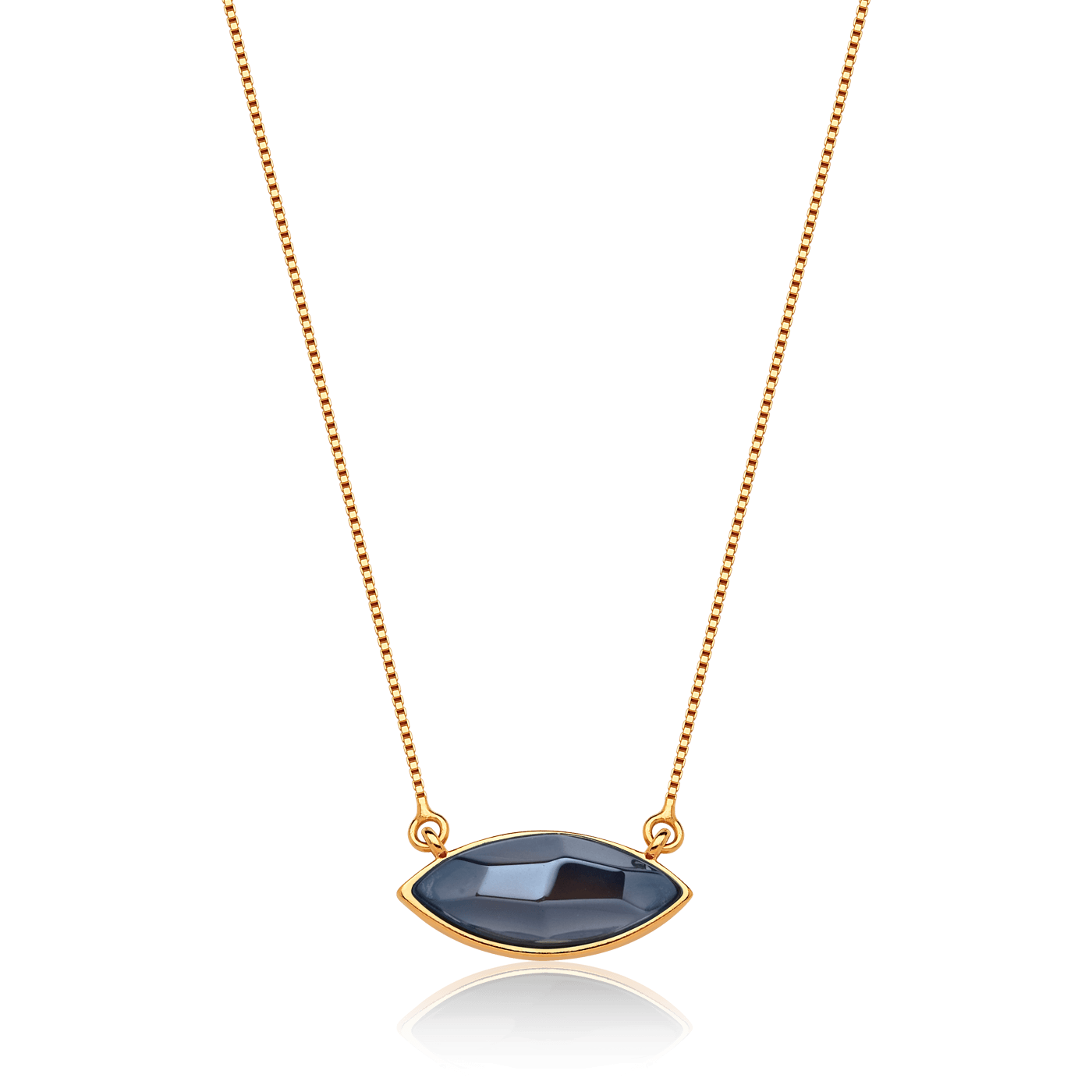 Colar Pétala - Quartzo Fumê — Ouro 18K | Aimer Joias | semijoia feminina pedra natural