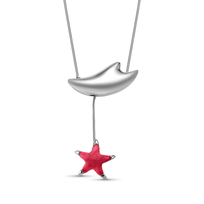 Colar Serena - Feldspato Vermelho — ângulo 1
