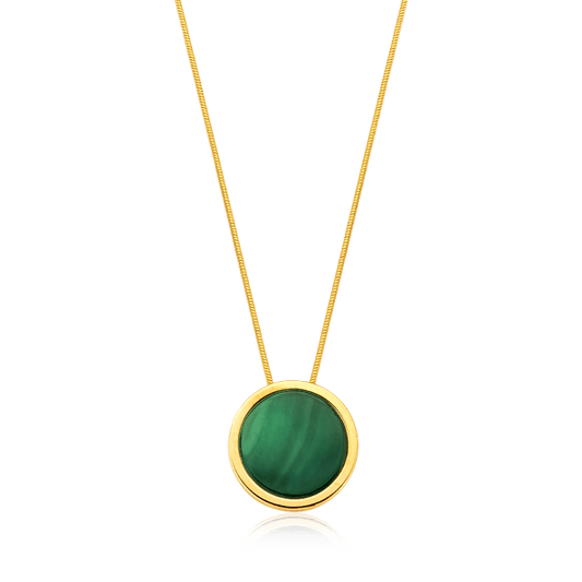 Colar Único - Ágata Verde Semijoias de luxo e design exclusivo