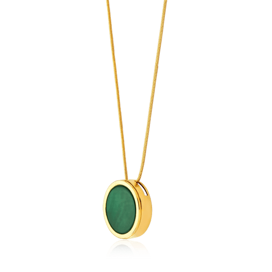 Colar Único - Ágata Verde Semijoias de luxo e design exclusivo