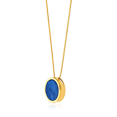 Colar Único - Feldspato Azul Anil — ângulo 2