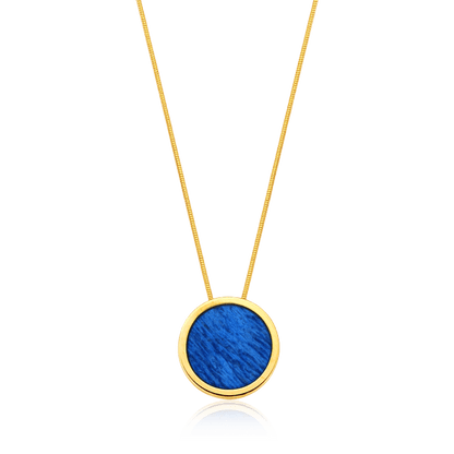 Colar Único - Feldspato Azul Anil Semijoias de luxo e design exclusivo