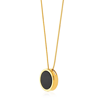 Colar Único - Obsidiana Negra Semijoias de luxo e design exclusivo