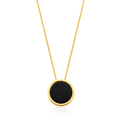 Colar Único - Obsidiana Negra — ângulo 1