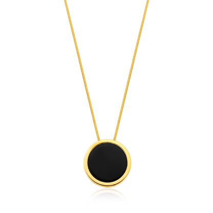 Colar Único - Obsidiana Negra Semijoias de luxo e design exclusivo