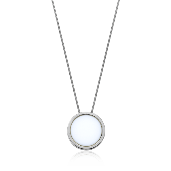 Colar Único - Porcelana Branca Semijoias de luxo e design exclusivo