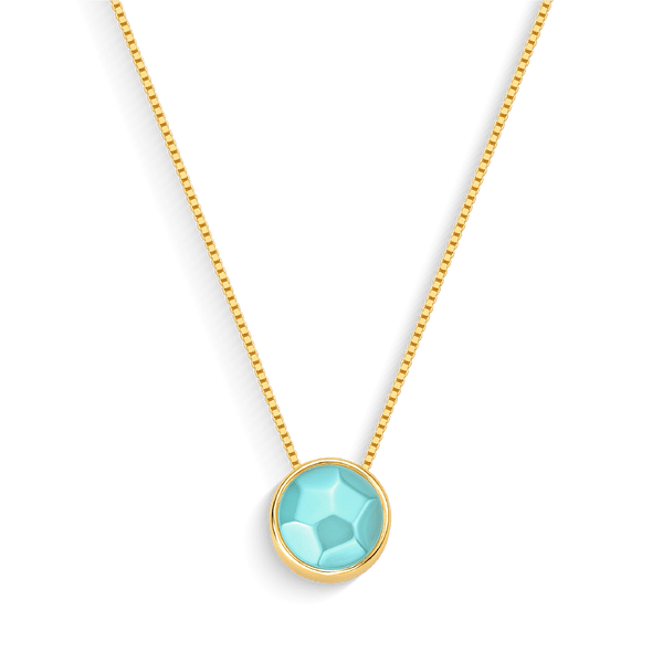 Colar Classic - Ágata Azul Céu