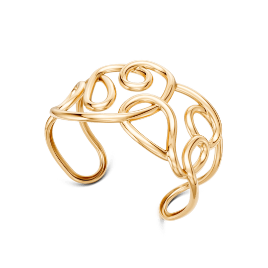 Bracelete Rabiscos - Banho Ouro 18k