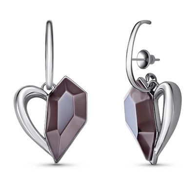 Brinco Intensa - Quartzo Fumê — ângulo 1