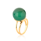 Anel Ball - Ágata Verde