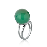 Anel Ball - Ágata Verde