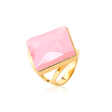 Anel Lírio - Quartzo Rosa