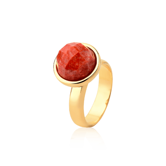 Anel Classic - Feldspato Laranja