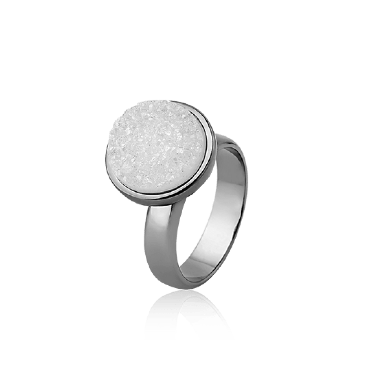 Anel Classic - Drusa Branca