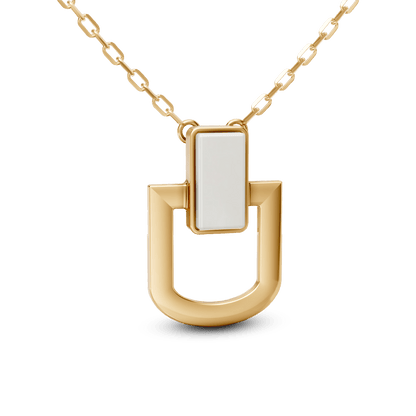 Colar Elos - Porcelana Branca | Semijoia Banhada a Ouro 18K