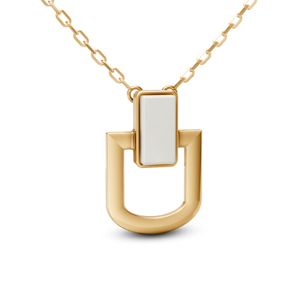 Colar Elos - Porcelana Branca | Semijoia Banhada a Ouro 18K