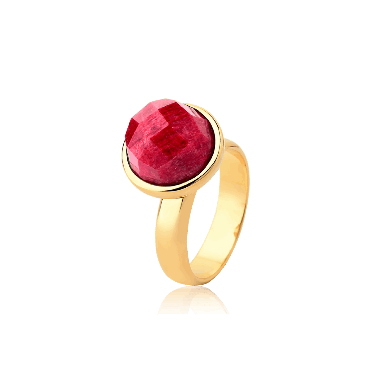 Anel Classic - Feldspato Vermelho