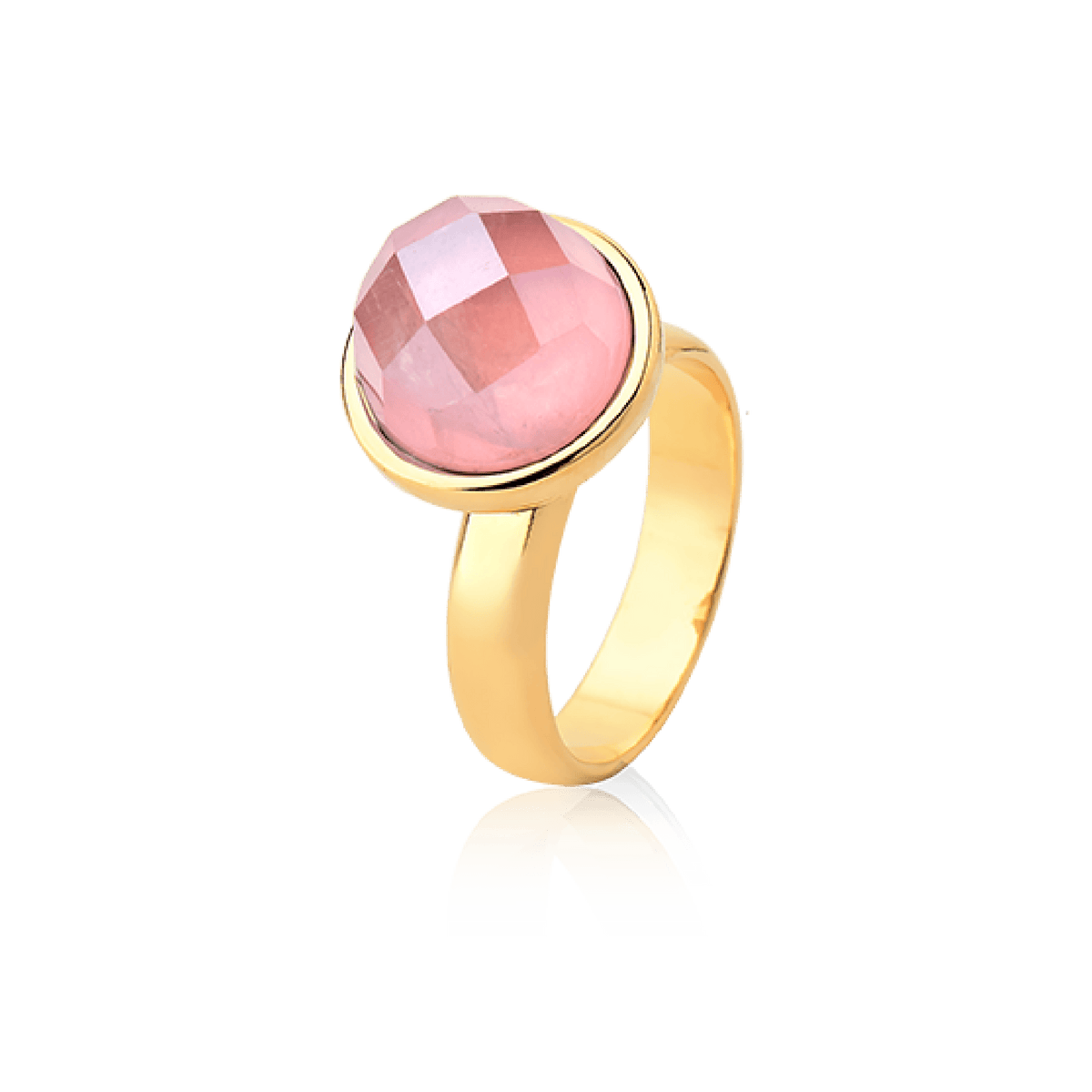 Anel Classic - Quartzo Rosa