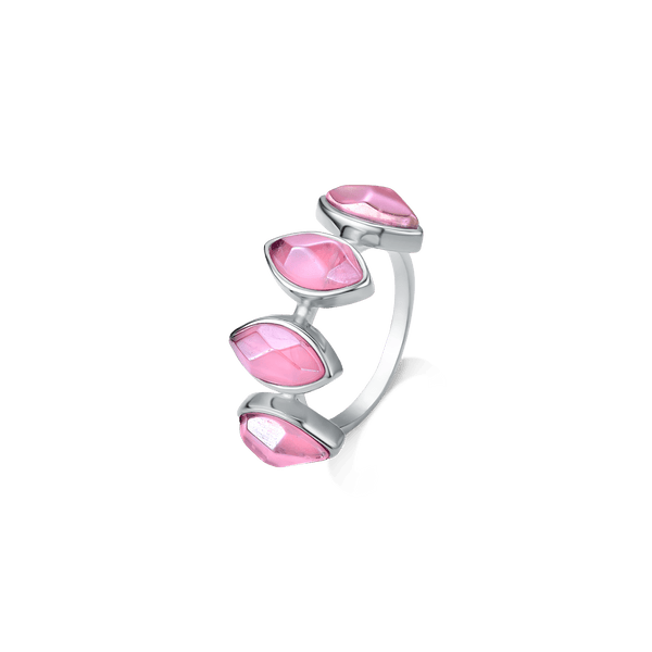 Anel Dália - Quartzo Rosa
