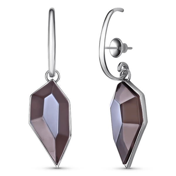 Brinco Impulso - Quartzo Fumê
