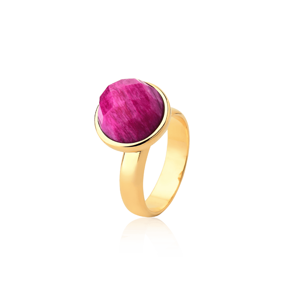 Anel Classic - Feldspato Rosa Pink