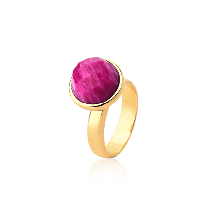 Anel Classic - Feldspato Rosa Pink