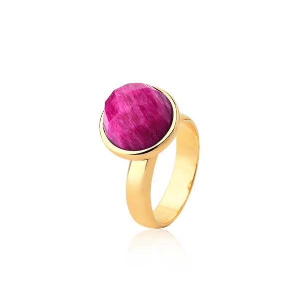 Anel Classic - Feldspato Rosa Pink