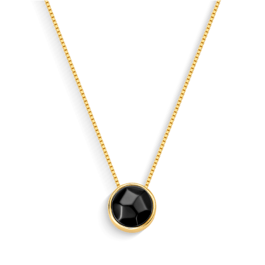 Colar Classic - Obsidiana Negra