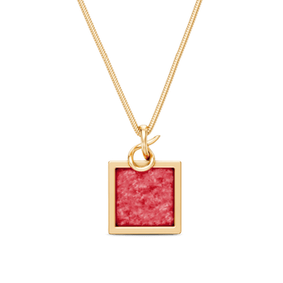 Colar Esboço - Feldspato Vermelho — ângulo 1